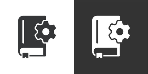 Handbook icon. Solid glyph series icon