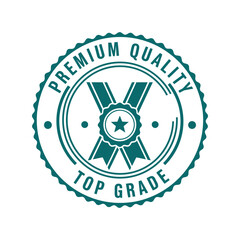 Premium quality top grade seal vector icon product guarantee Vector