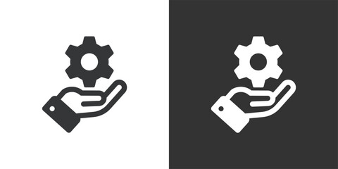 Technical Service icon. Solid glyph series icon