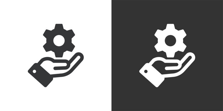 Technical Service icon. Solid glyph series icon
