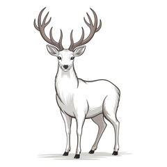 deer silhouette vector