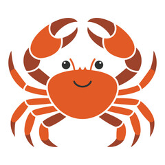vector illustration of a crab