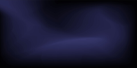Blue empty room studio gradient used for background with spotlight and display. vector design.