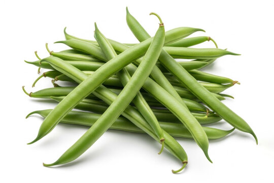 Close up shot of a pile of fresh raw green beans - Powered by Adobe