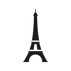 One-Line Continuous Eiffel Tower Symbol Showing Artistic Simplicity