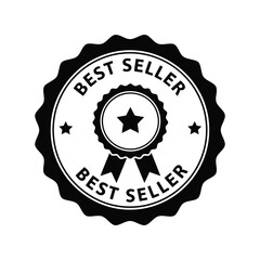 Best seller badge vector icon   premium quality product label Vector