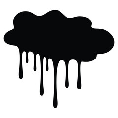 Dripping paint blob for creative design projects and artistic backgrounds now