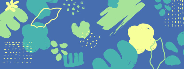 Stylish abstract background with organic shapes