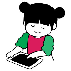 Child Using Digital Device