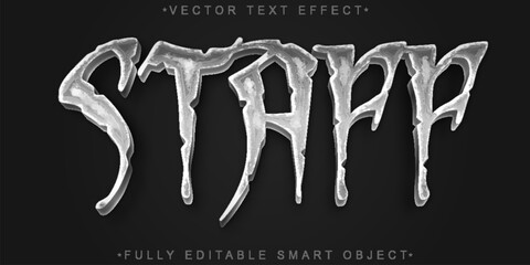  Staff Haunted Horror Vector Fully Editable Smart Object Text Effect