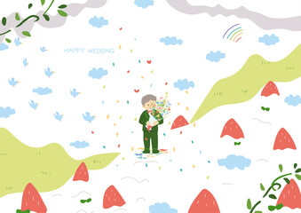 ストロベリーホワイトウェディング