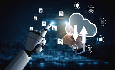 Artificial intelligence enhances cloud data storage and network backup system to improve security and connectivity Parse
