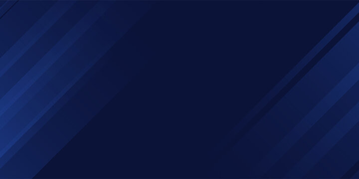 Modern dark blue diagonal lines abstract background with smooth gradient stripes, futuristic technology style design suitable for presentations, corporate templates, digital banners, posters. Eps10.