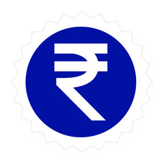 indian finance rupee sign badge background for transaction exchange