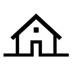 House logo silhouette vector design