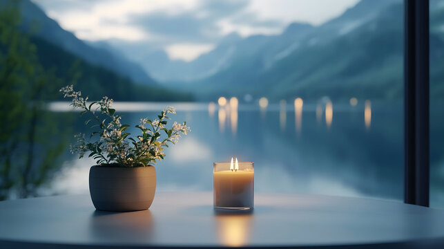 christmas tree in the mountains