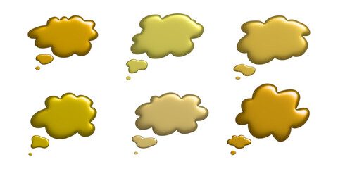 3d speech bubble Blank empty message box Textbox frame for banners, price tags, stickers, design