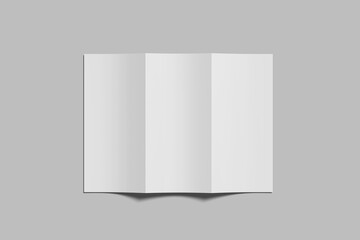 Trifold Brochure Blank Mockup
