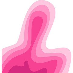 Pink Wavy Corner Gradient