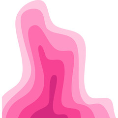 Pink Wavy Corner Gradient