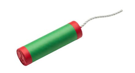 Toy dynamite stick isolated PNG with Transparent Background