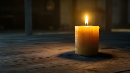 candles on a dark background