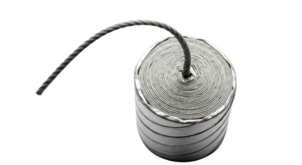 Fuse bomb in detail isolated PNG with Transparent Background