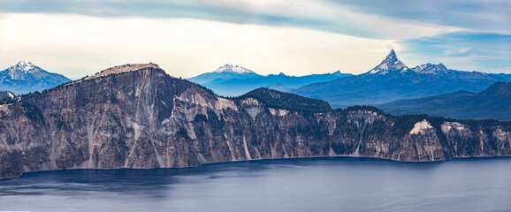 View of Mount Thielsen from Crater Lake National Park, Oregon © PhotoSpirit