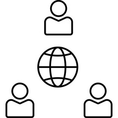 Networking Icon Illustration