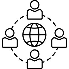 Networking Icon Illustration