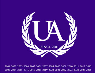 UA LOGO,ua letter logo,ua initial logo,ua icon logo,ua image logo,ua alfabet logo,ua  monogram logo