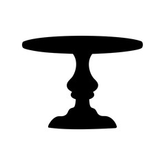 Rubin's vase optical illusion, two faces or a candlestick Vector, illustration