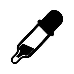Dropper icon for laboratory and medical liquid transfer Vector, illustration
