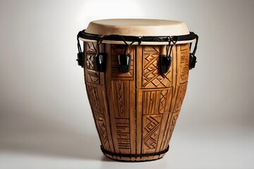 djembe isolated on white background