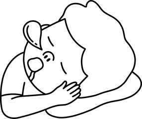 코골이 흑백