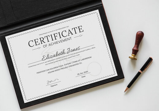 Editable Certificate Layout