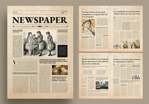 Historical Newspaper Template