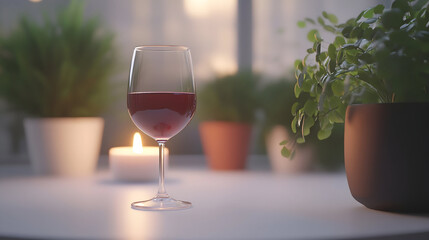 red wine in a glass