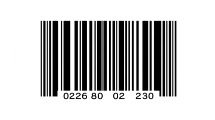Obraz premium Barcode icon isolated on white background Stock Illustration 