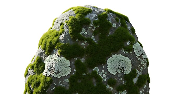 Mossy Rock Formation - A Close-Up of Natures Textural Beauty.