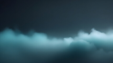 Fototapeta premium Night-Black to Cyan Fog Cinematic Ambient Gradient