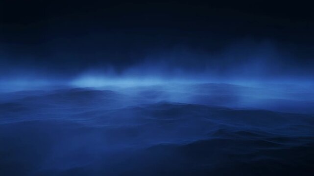 dark clouds over the sea