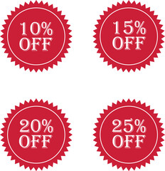 Dscount tag design template 