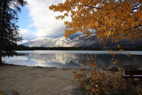 Autumn Along Lake Edith, Jasper National Park, Alberta