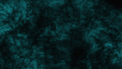 Dark teal abstract grunge texture background with brush strokes