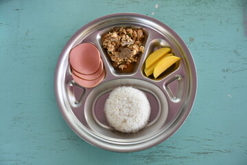 Thai daily school lunch