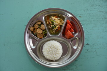 Thai daily school lunch