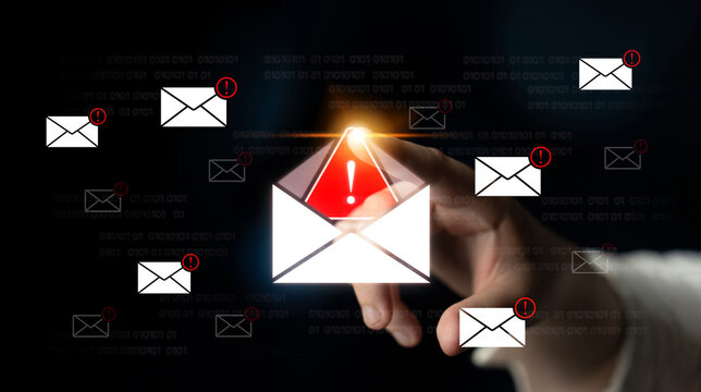 A cybersecurity alert indicating a phishing scam or malware threat. This dangerous email requires immediate action to protect against data theft and unauthorized system access. Fermion