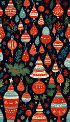 christmas pattern card elements christmas festival elements