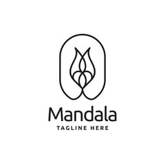 Minimalist mandala logo